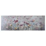 Impression sur toile Pré fleuri Lin - Multicolore