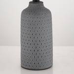 Tischleuchte Cooma Keramik / Mischgewebe - 1-flammig - Blaugrau
