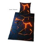 Parure de lit effet 3D Tissu renforcé - Noir / Orange