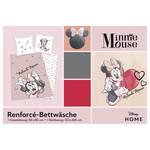 Bettwäsche Minnie Mouse III Renforcé - Altrosa / Weiß