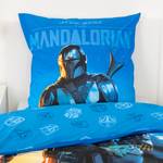 Parure de lit Star Wars Mandalorian Tissu renforcé - Bleu / Jaune