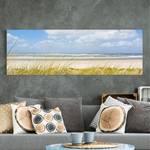 Canvas Coste del Mare del Nord I Blu - 120 x 40 x 2 cm - Larghezza: 120 cm