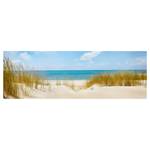 Leinwandbild Strand an der Nordsee I Beige - 150 x 50 x 2 cm - Breite: 150 cm