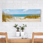 Canvas Spiaggia Mare del Nord I Beige - 120 x 40 x 2 - Larghezza: 120 cm