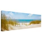 Canvas Spiaggia Mare del Nord I Beige - 120 x 40 x 2 - Larghezza: 120 cm