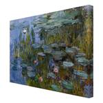 Impression sur toile Nymphéas I Violet - 80 x 60 x 2 cm - Largeur : 80 cm