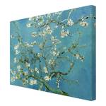Leinwandbild Mandelblüte I Blau - 80 x 60 x 2 cm