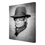 Leinwandbild Udo Lindenberg I Schwarz;Weiß - 60 x 80 x 2 cm