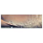 Impression sur toile Waterdrop I Beige - 150 x 50 x 2 cm - Largeur : 150 cm