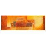 Leinwandbild Indischer Sommer I Orange - 150 x 50 x 2 cm - Breite: 150 cm