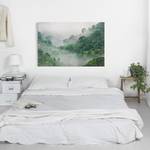 Impression sur toile Jungle I Vert - 60 x 40 x 2 cm - Largeur : 60 cm