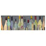 Canvas Bottiglie I Blu - 120 x 40 x 2 cm - Larghezza: 120 cm