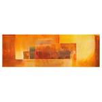 Leinwandbild Indischer Sommer I Orange - 120 x 40 x 2 cm - Breite: 120 cm