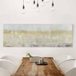 Impression sur toile Champs dorés I Blanc - 150 x 50 x 2 cm - Largeur : 150 cm