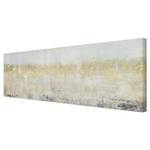 Impression sur toile Champs dorés I Blanc - 120 x 40 x 2 cm - Largeur : 120 cm