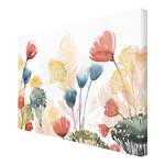 Leinwandbild Wildblumen im Sommer VII Mehrfarbig - 90 x 60 x 2 cm - Breite: 90 cm