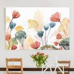 Impression sur toile Fleurs d’été VII Multicolore - 120 x 80 x 2 cm - Largeur : 120 cm