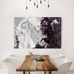 Impression sur toile Milk & Coffee II Noir - 120 x 80 x 2 cm - Largeur : 120 cm