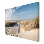 Impression sur toile Rivage baltique IV Beige - 120 x 80 x 2 cm - Largeur : 120 cm