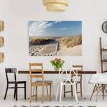 Leinwandbild Ostsee Strand IV Beige - 120 x 80 x 2 cm - Breite: 120 cm