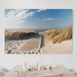 Leinwandbild Ostsee Strand IV Beige - 120 x 80 x 2 cm - Breite: 120 cm