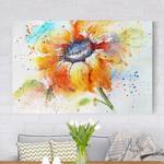 Impression sur toile Sunflower II Orange - 120 x 80 x 2 cm - Largeur : 120 cm