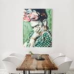 Afbeelding Frida Kahlo Collage IV groen - 60 x 80 x 2 cm