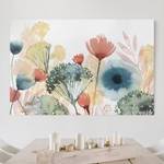 Canvas Fiori in estate II Bianco - 120 x 80 x 2 cm - Larghezza: 120 cm