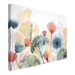Impression sur toile Fleurs d’été II Blanc - 120 x 80 x 2 cm - Largeur : 120 cm