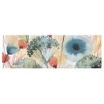Impression sur toile Fleurs d’été VI Blanc - 150 x 50 x 2 cm - Largeur : 150 cm