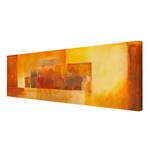 Leinwandbild Indischer Sommer II Orange - 120 x 40 x 2 cm - Breite: 120 cm