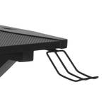 LED-gaming tafel Evinston II zwart