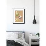 Wandbild ABC Animal D Papier - Mehrfarbig