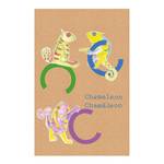 Wandbild ABC Animal C Papier - Mehrfarbig