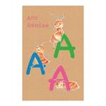 Tableau déco ABC Animal A Papier - Multicolore