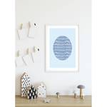 Poster Shelly Patterns III Carta - Bianco / Blu