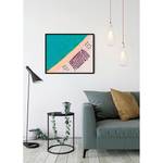 Wandbild South Beach Papier - Mehrfarbig