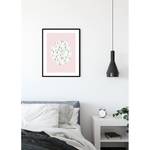 Poster Shelly Patterns I Carta - Rosa / Verde / Bianco