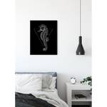 Tableau déco Sea Horse Papier - Noir