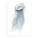 Tableau déco Jellyfish Papier - Translucide