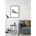 Iguana Wandbild White