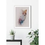 Tableau déco Animals Forest Fox Papier - Multicolore
