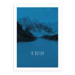 Poster Word Lake In Motion Carta - Blu