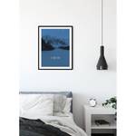 Poster Word Lake In Motion Carta - Blu