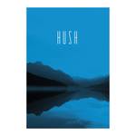 Tableau déco Word Lake Hush Papier - Bleu