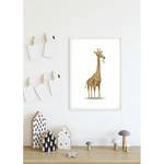 Afbeelding Cute Animal Giraffe papier - wit/bruin