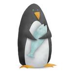 Wandbild Cute Animal Penguin Papier - Mehrfarbig