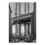 Afbeelding Brooklyn Bridge papier - zwart/wit