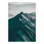 Afbeelding Mountains Top papier - zwart/wit