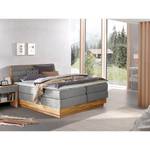 Lit boxspring Merkur Tissu Oria: Gris - 160 x 200cm - D3 medium